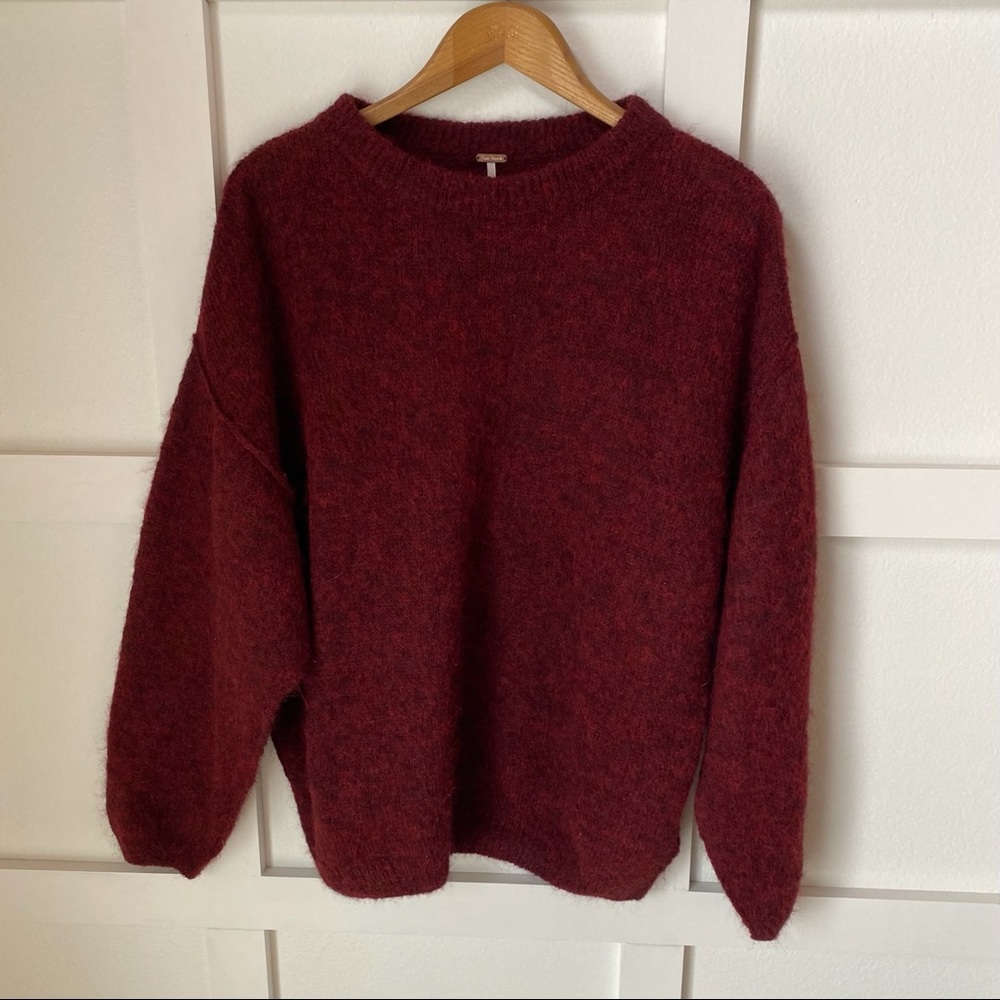 Free People red oversized sweater